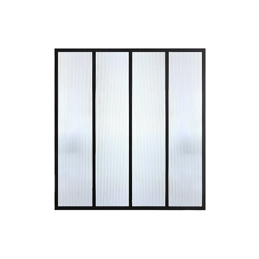 Glaswand Vietra von Vente-unique in Schwarz aus Aluminium und Glas, Breite: 120 cm, Höhe: 105 cm - Bild 2