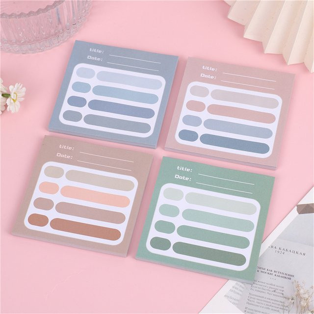 Funktionelle Sticky Memo Pads für Schule und Büro in Pink und Multicolour - Bild 1