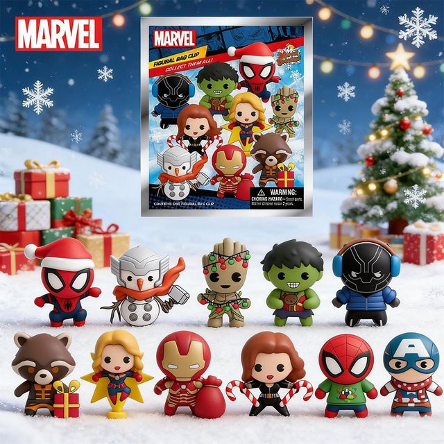 Marvel Avengers 3D Figur Blind Box Schlüsselanhänger - Bild 1