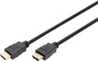 Digitus HDMI Premium High Speed Anschlusskabel mit Ethernet und UHD 4K in Schwarz, Länge: 1,00 m - Bild 1
