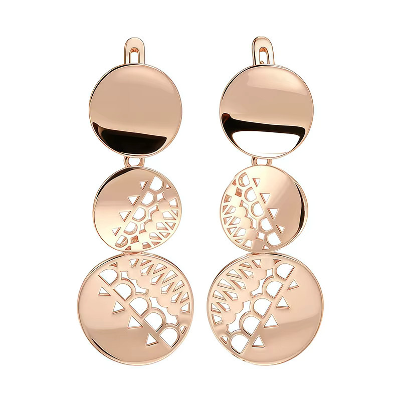Wbmqda Ohrhänger, 585 Roségoldfarben, Damen - Bild 2