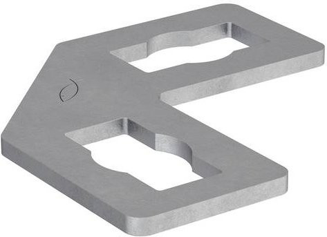 Fischer Montagewinkel PFFF 2L aus verzinktem Stahl in Silber, 20 Stück - Bild 1
