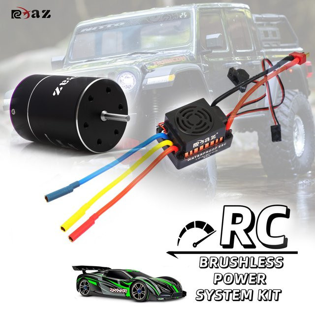 RCXAZ RC 3650 Bürstenloser Motor 60 A ESC Bürstenloser Kit, 1:10 - Bild 1
