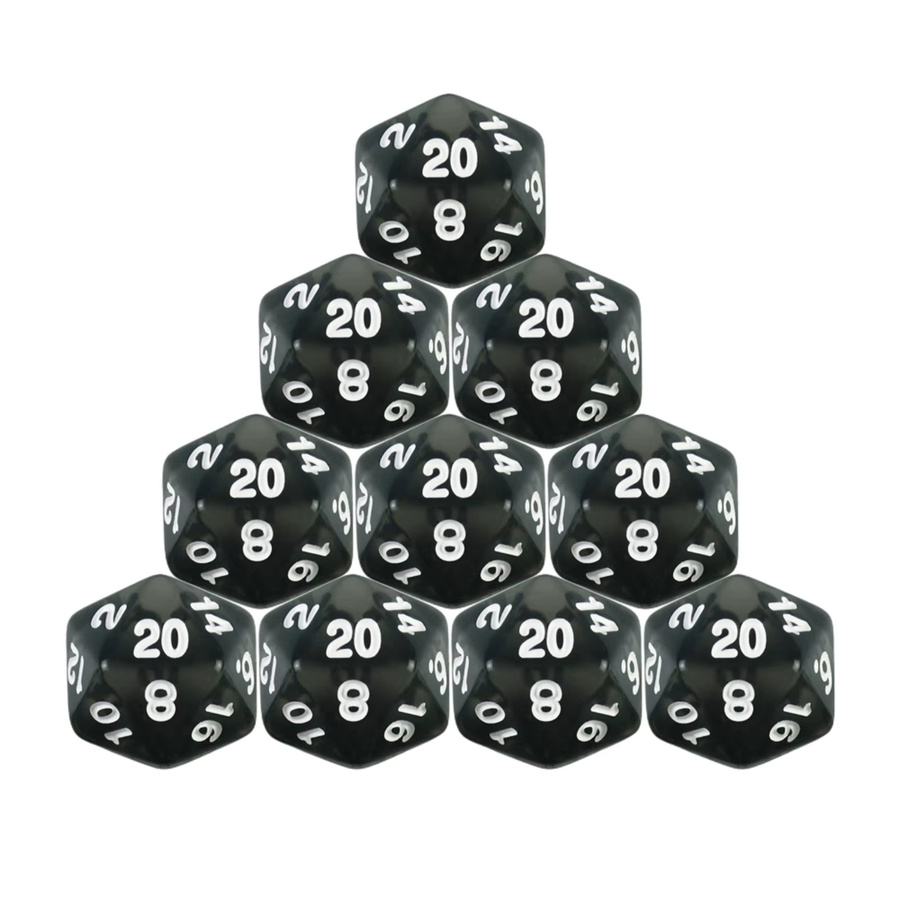 Dormia D20 Würfelset, 10-teiliges Set, Transparent, Bunt / Mehrfarbig - Bild 2