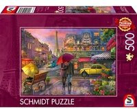 Schmidt Spiele Puzzle Regenzauber in Paris farbenfroh 500 Teile