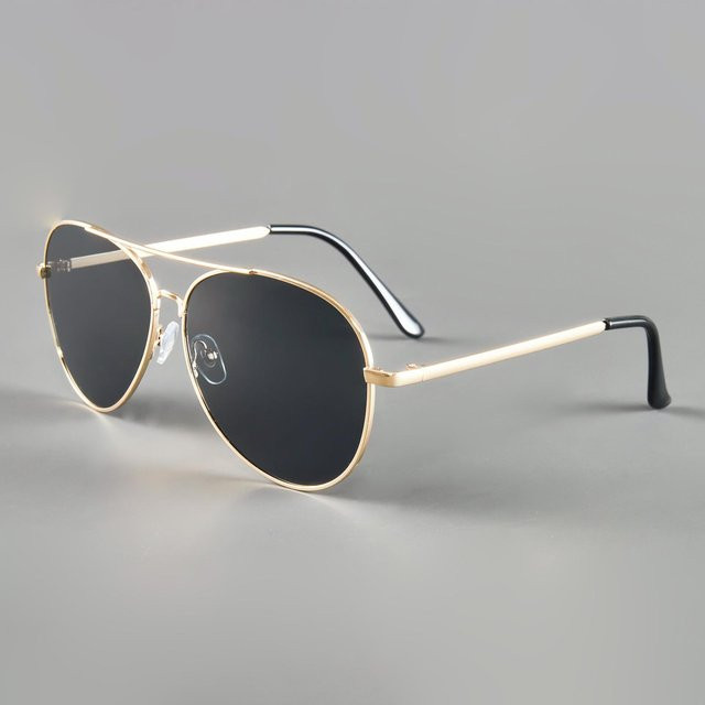 NAPAGE Global Glasses Korrektionsbrille, Metall, Oval, Vollrand, Unisex, Gold, Grey - Bild 1
