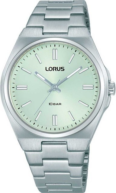 Lorus Armbanduhr, Quarz, Edelstahl, Grün, 34 mm, Damen - Bild 1