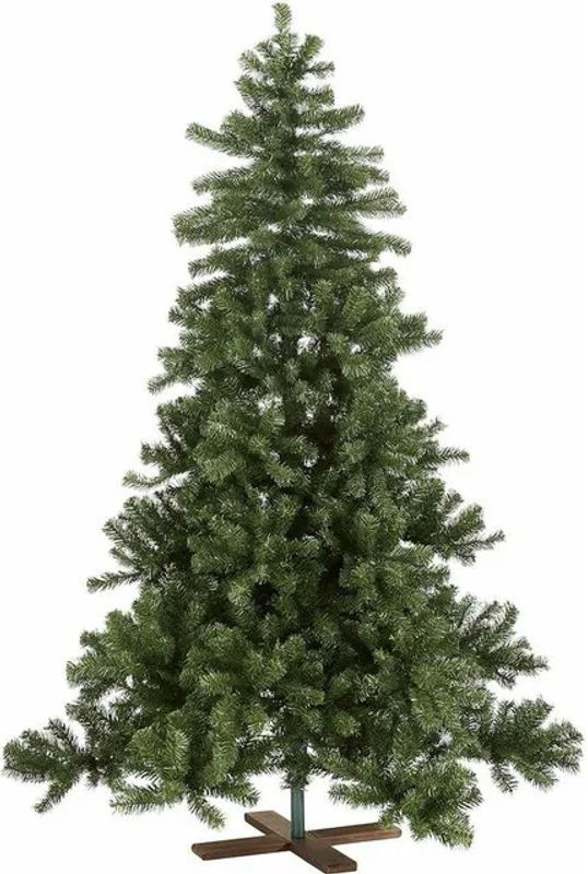Star Trading Künstlicher Weihnachtsbaum in Grün mit Holzfuß, Höhe: 200 cm - Bild 1