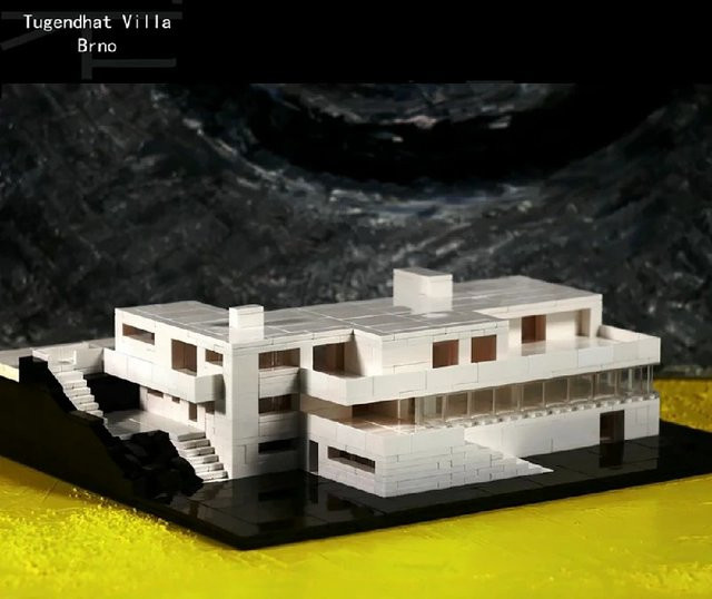 Villa Tugendhat Bausteine, Modell, Ziegel Montage, Kleine Partikel - Bild 1