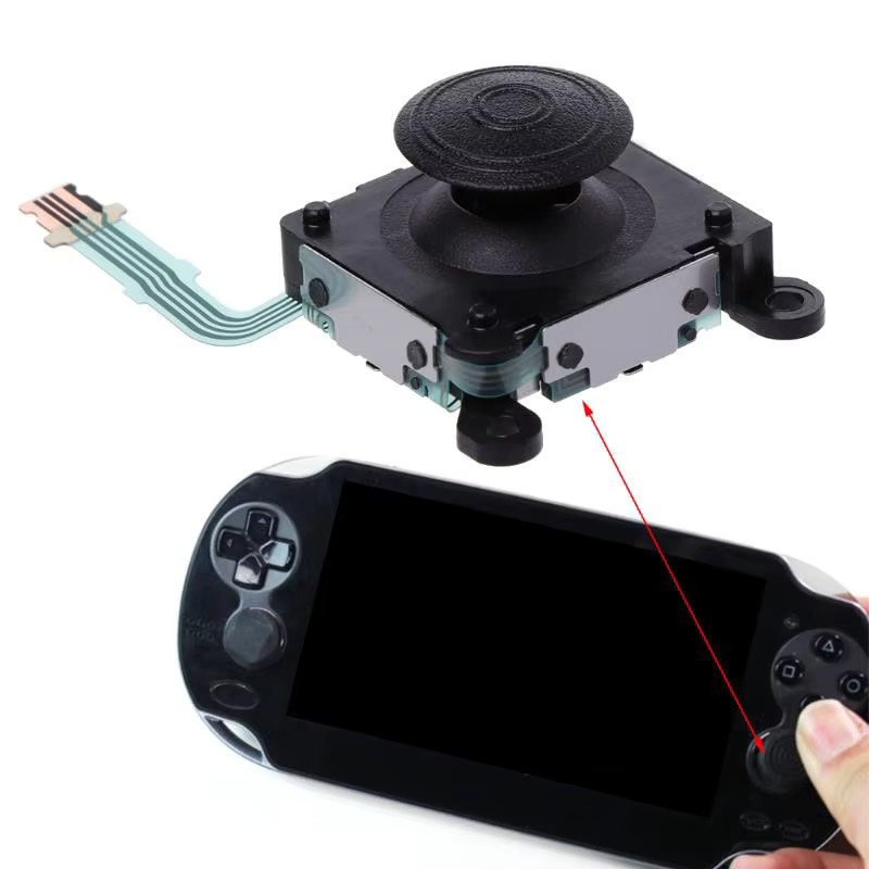 KOQZM Ersatz Analog-Joystick Stick Modul für PS Vita 2000 in Schwarz - Bild 2