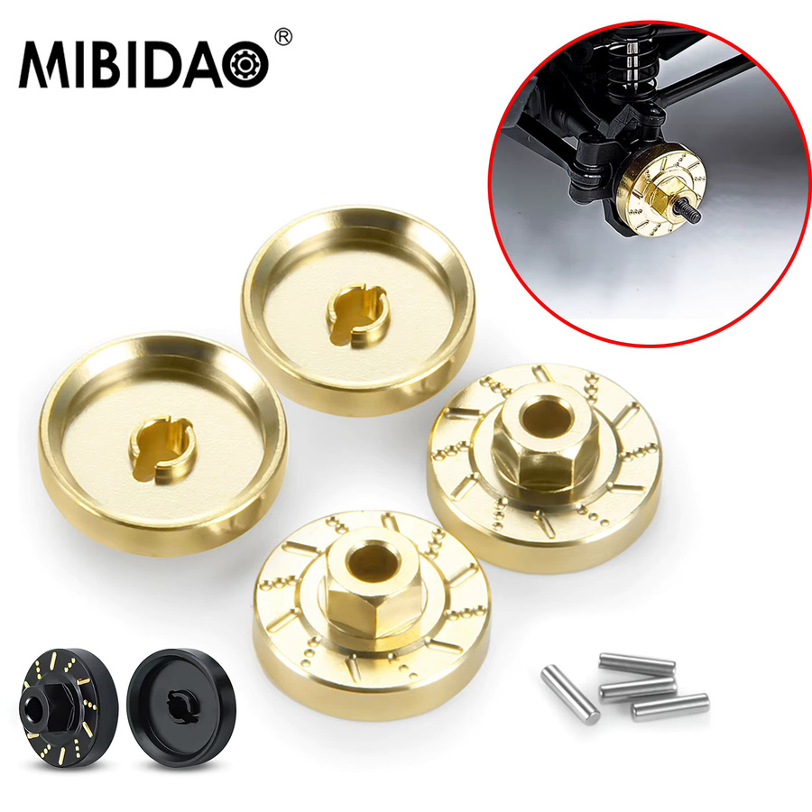 MIBIDAO Messing Gegengewicht Rad Sechskantnabenadapter, 1:18, Metall - Bild 4