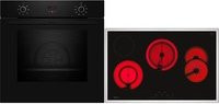 Neff BX38B Backofen-Set mit Glaskeramik-Kochfeld in Schwarz und Silber - Bild 1