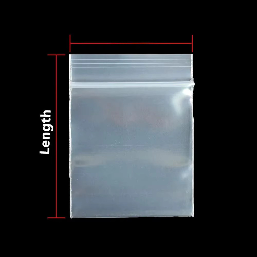 1000 Stück Transparente PE Druckverschlussbeutel Wiederverwendbare Mini Zipper Bags aus Kunststoff - Bild 6