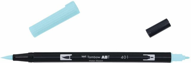 Tombow ABT Dual Brush Pen Aqua 401 in Blau und Türkis - Bild 1