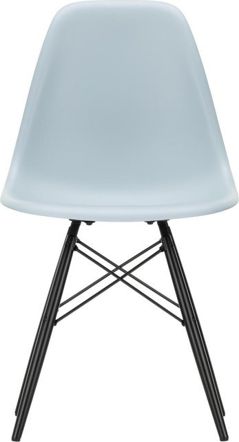 Vitra DSW Eames Plastic Side Chair in Blau aus Kunststoff und Holz mit mattem Finish - Bild 1