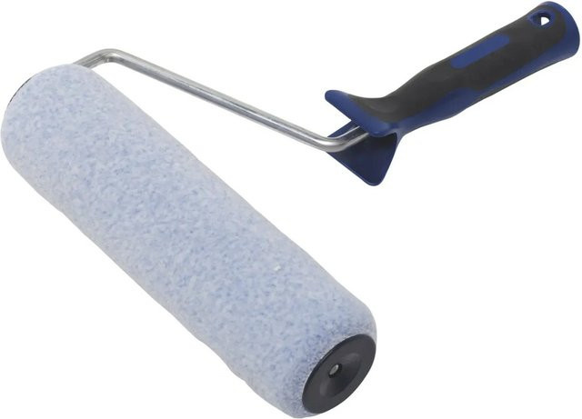 LUX-TOOLS Multifil-Roller mit 2K-Softgriff in Schwarz-Blau, Durchmesser: 25 cm - Bild 1