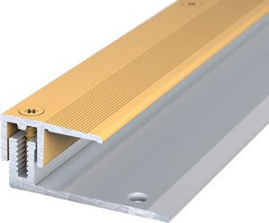 CARL PRINZ Abschlussprofil LPS 220 aus Aluminium, goldfarben, B/H: 50 x 13 mm, versenkt gelocht - Bild 1