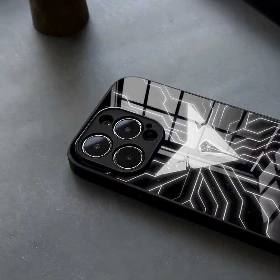 Rastar Handyhülle aus Glas mit Cupra Logo in Schwarz für iPhone und Samsung Modelle - Bild 2