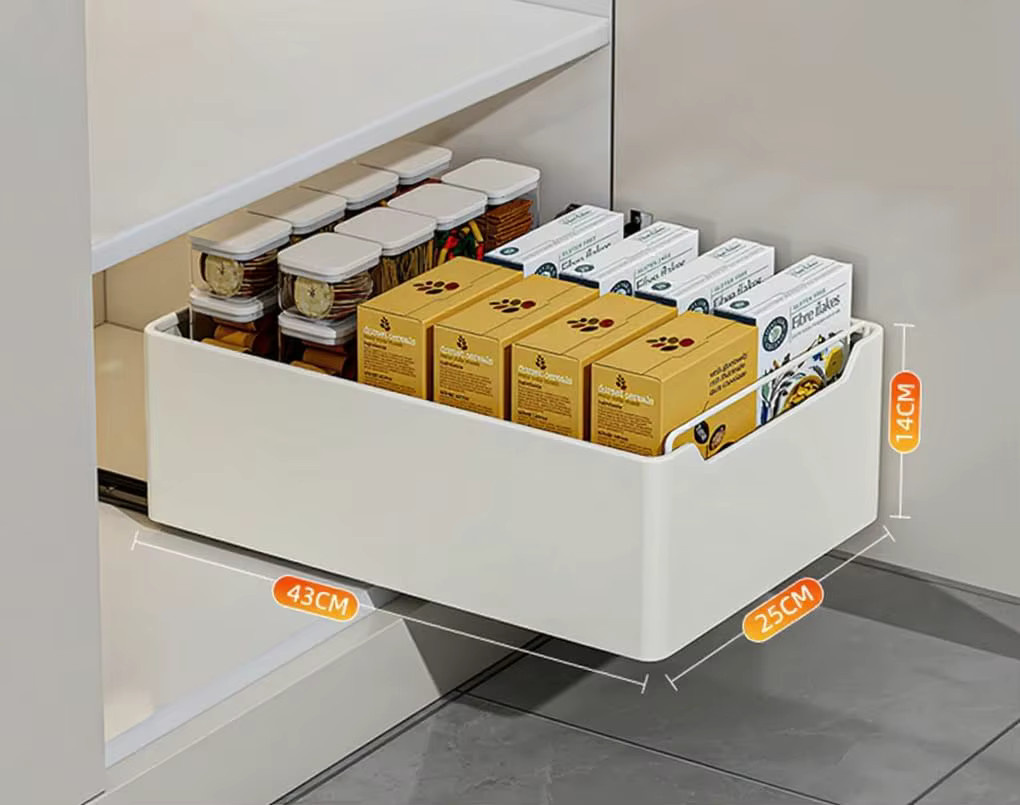 Ausziehbarer Schrankorganizer aus Kohlenstoffstahl von HiMISS für deine Küche und Unterschränke - Bild 4