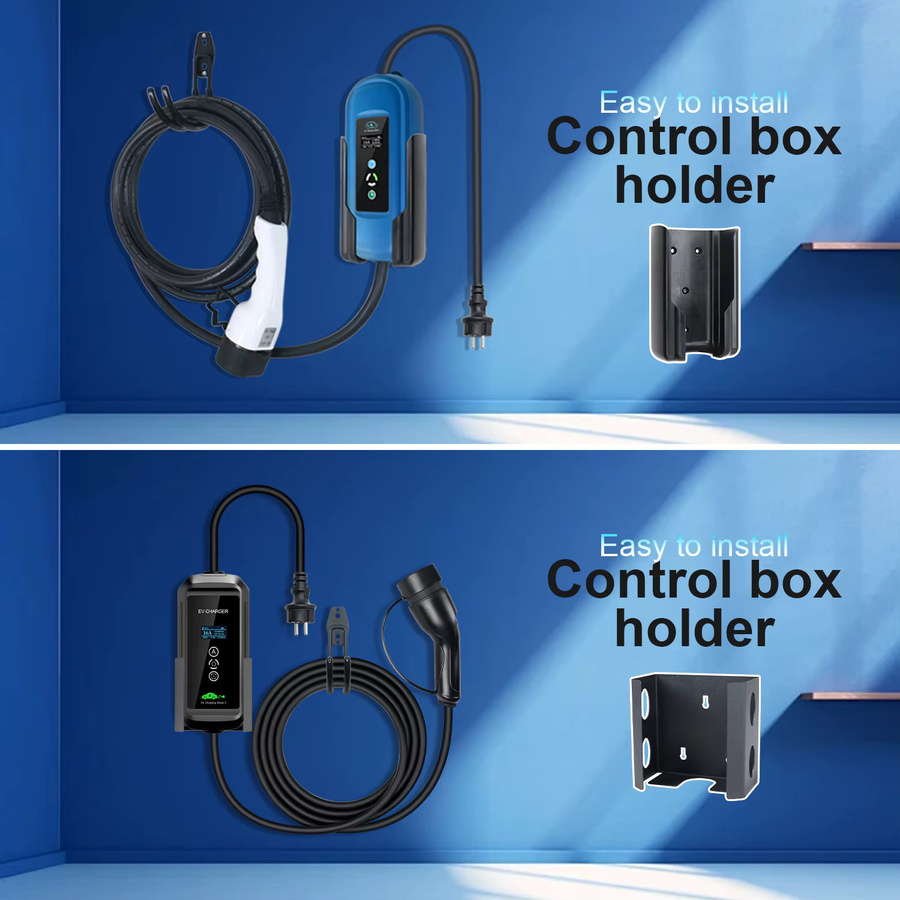 Kolanky EV Home Charging Wallbox-Halter aus Kunststoff und Eisen in Schwarz - Bild 5