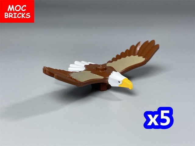 Yiran toy MOC Bausteine Leopard Adler Löwe Bauernhoftiere Figuren, ab 6 Jahren - Bild 1