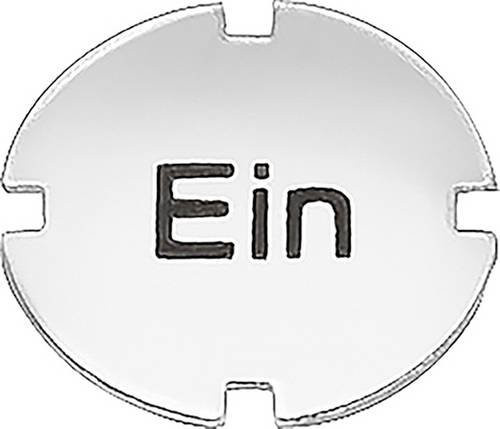 Siemens Einlegeschild 3SB2901-4AB in Schwarz und Weiß, 10 Stück - Bild 1
