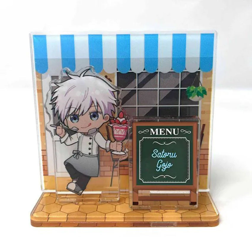 Bandai Jujutsu Kaisen Acryl-Figuren Set mit Yuji Itadori, Satoru Gojo und Megumi Fushiguro in Mehrfarbig - Bild 1