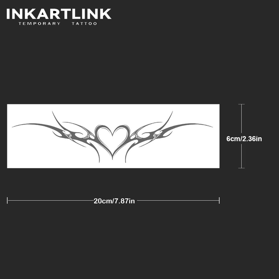 INKARTLINK Temporäre Tattoo-Aufkleber, wasserfest, semi-permanent - Bild 4
