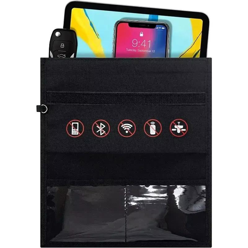 Faraday Käfig Signal Blocking Bag zum Schutz vor Strahlung für Handy und Autoschlüssel in Schwarz - Bild 6