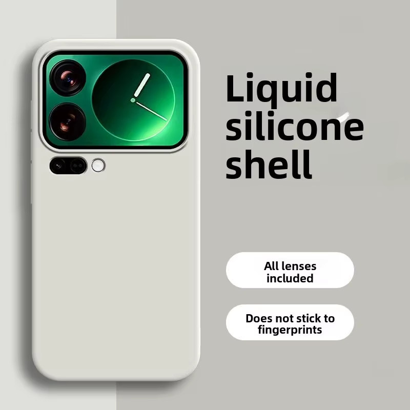 Stoßfeste Silikon Schutzhülle für Xiaomi 17 Pro Max, 15T Pro und 15 Ultra in Anthrazit - Bild 4