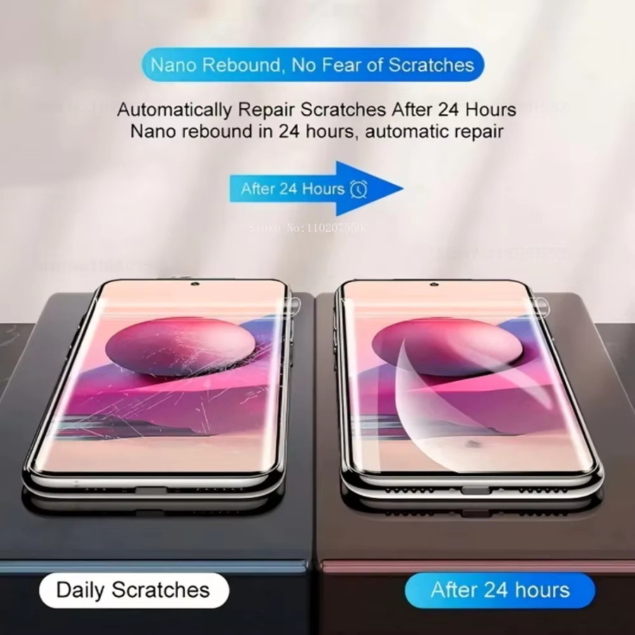 4er-Pack Xiaomi Hydrogel-Displayschutzfolien Transparent für Redmi Note 14 13 12 Pro Plus 14S 12S 11S 15C 15 4G 13C 12C 10A 9A - Bild 2