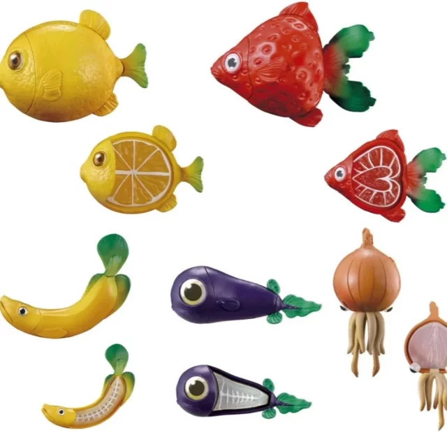 Re-ment Gacha Meerestiere Obst Fisch Figuren, Bunt / Mehrfarbig - Bild 1