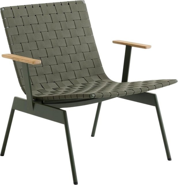 &Tradition Ville Outdoor Loungearmlehnstuhl Av45 in Grün aus Metall - Bild 1