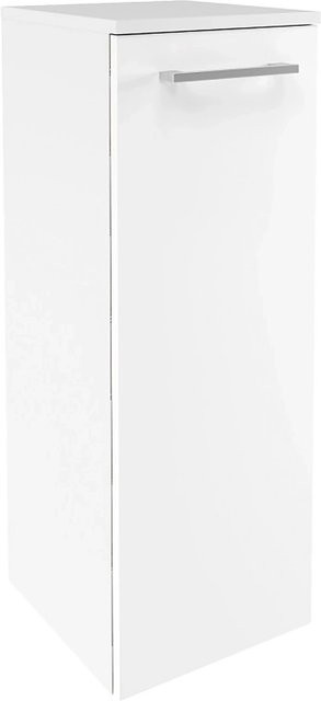 Fackelmann Badmidischrank Verona in Weiß Hochglanz mit einer Tür, B/H/T: 30,2 x 82,6 x 32 cm - Bild 1
