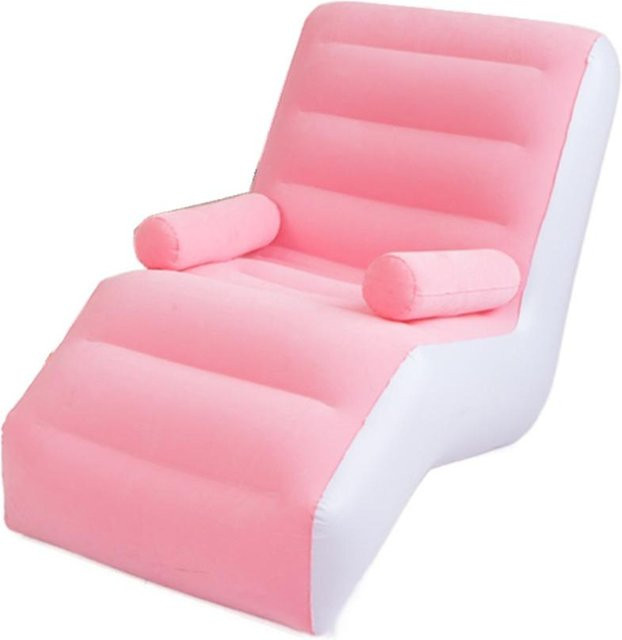 Aufblasbares Sofa Rosa, Faltbares und Tragbares Luft-Terrassen-Set für Innen und Außen, B/T/H: 140 x 85 x 80 cm - Bild 1
