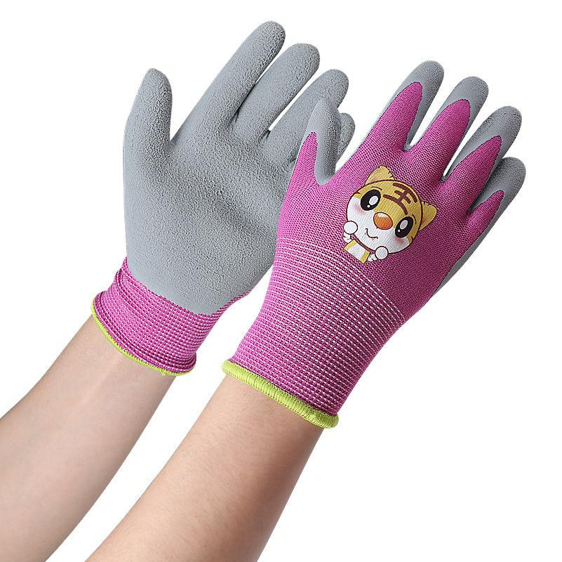 Binchi Outdoor Product Kinder Gartenhandschuhe mit Cartoon-Design aus Polyester in verschiedenen Farben - Bild 3