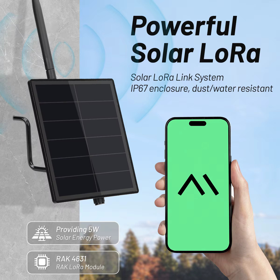 Heltec D5L Meshtastic Solar Node Kit mit LoRaWAN ESP32, WiFi und Bluetooth, Wasserdichtes IoT-Gerät für Solar Mesh Netzwerke, Schwarz - Bild 6