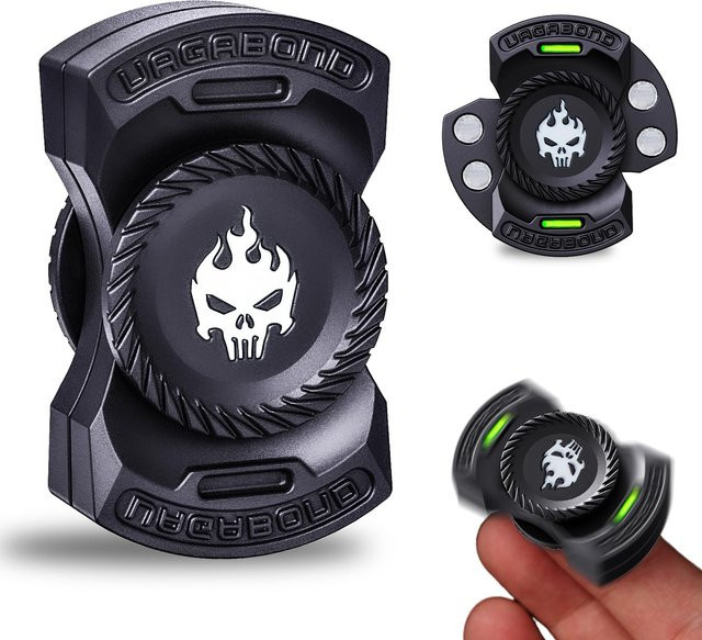 YuHaoHui 3-in-1 EDC Fidget-Spielzeug, Totenkopf-Geist Fidget Spinner, Metall-Legierung - Bild 1