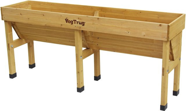 VegTrug Hochbeet Wallhugger aus Zeder in Natur, B/T/H: 183 x 46 x 80 cm - Bild 1