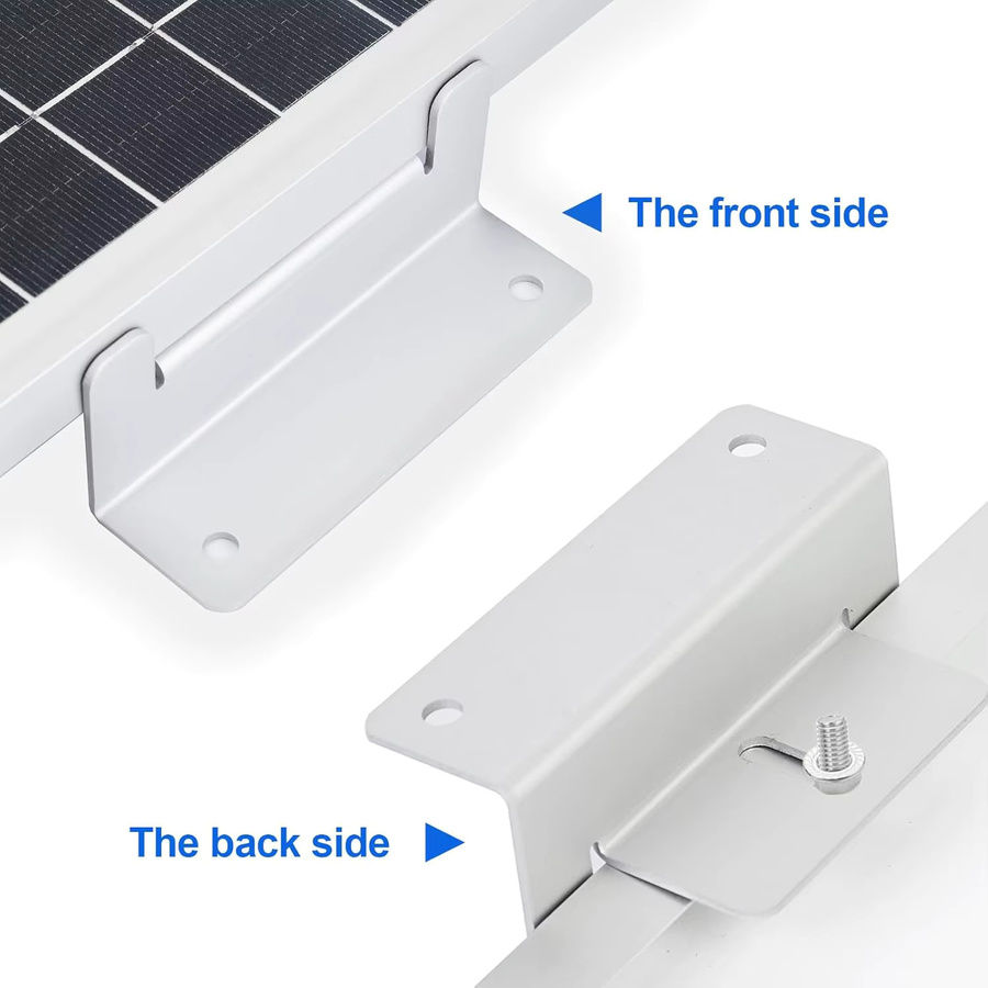 CP-SETUNO Solarpanel Montagehalterungs-Set aus Aluminium in Silber, 16/8/4-teiliges Z-Halterung-Set für Wohnmobile, Dächer und Boote - Bild 3