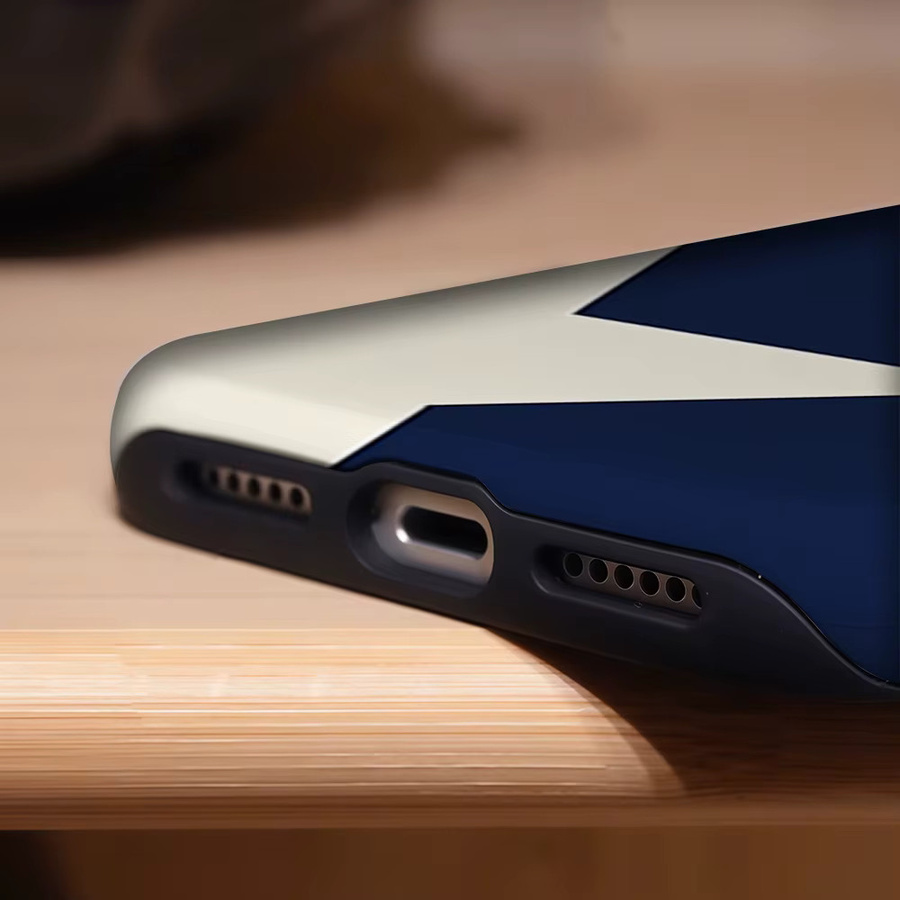 Aegis Schutzhülle mit MagSafe für iPhone 17 16 15 14 13 Pro Max aus hartem PC im Marine-Stern-Design in Blau - Bild 6
