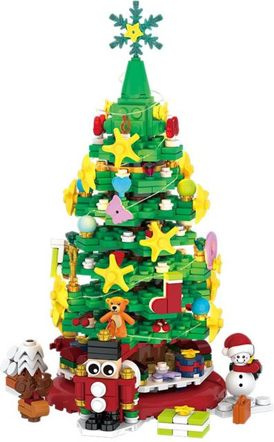 Linyi toy Weihnachtsbaum Bausteine Bunt/Mehrfarbig Set - Bild 1