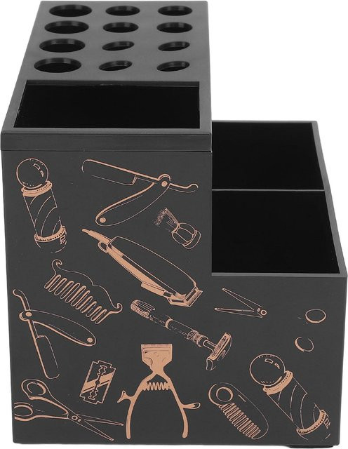 Koogeelife Friseurscherenhalterbox und Organizer für Salon-Rasierwerkzeug und Kosmetik, Schwarz - Bild 1