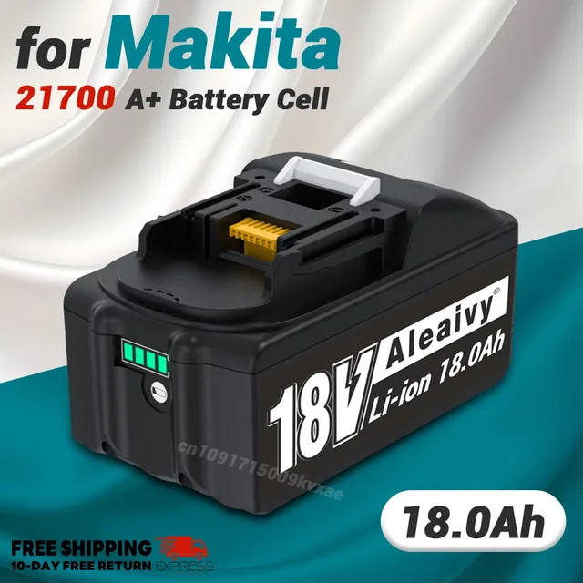 Reoaoone Akku Kompatibel mit Makita 18V 21700 A + Zelle Batterie 18 Ah für Hammer Bohrer und Power Werkzeuge - Bild 1