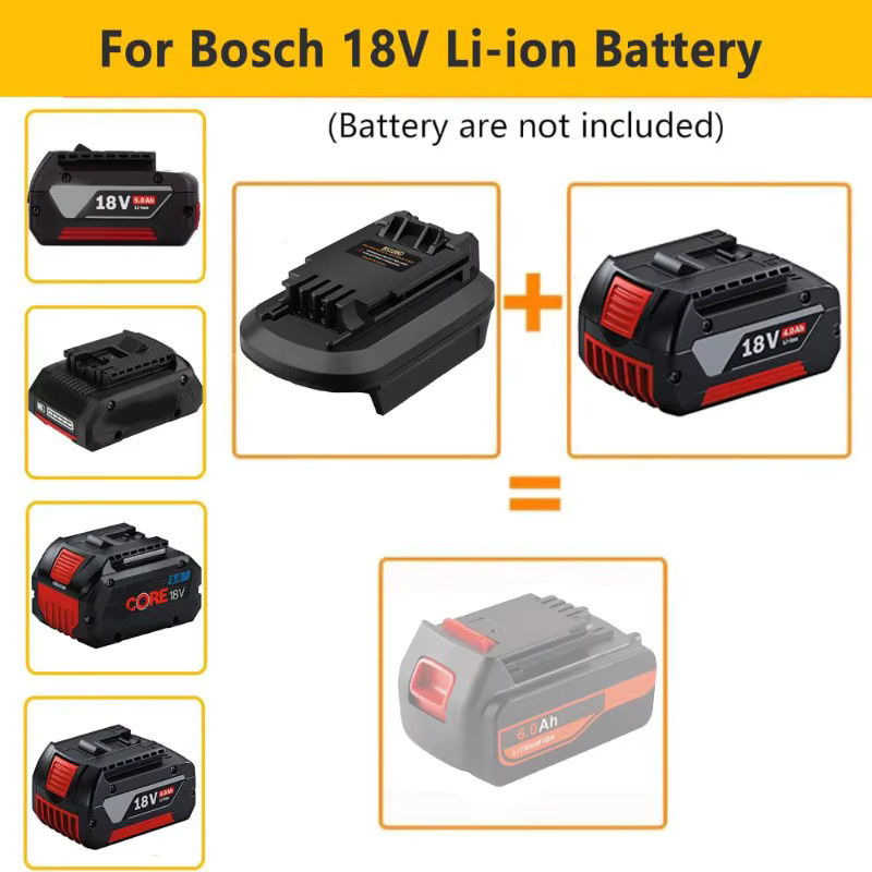 ALASICKA Akku-Adapter BS18BD für Bosch 18 V GBA Li-Ionen-Akkus zur Nutzung mit Black&Decker 18 V und 20 V Elektrowerkzeugen - Bild 2