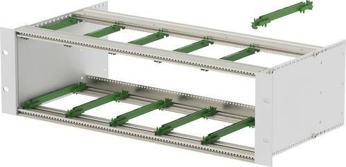TRU COMPONENTS BGT/X 24380.12 Baugruppenträger 19 Zoll aus Aluminium in Weiß, B/T/H: 48,26 x 24,12 x 13,25 cm - Bild 1