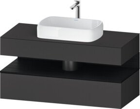 Duravit Waschtischunterschrank Qatego in Anthrazit Grau, B/T/H: 120 x 55 x 60 cm - Bild 1
