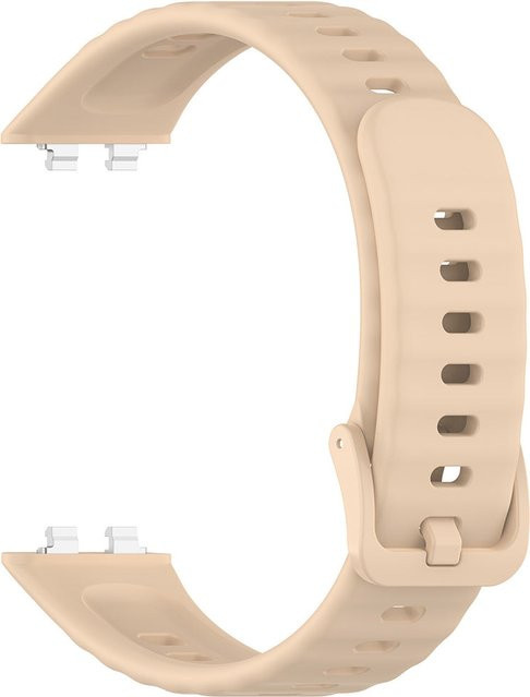 Techsuit Armband für Huawei Band 11 / 11 Pro, Silikon, Beige, Unisex - Bild 1