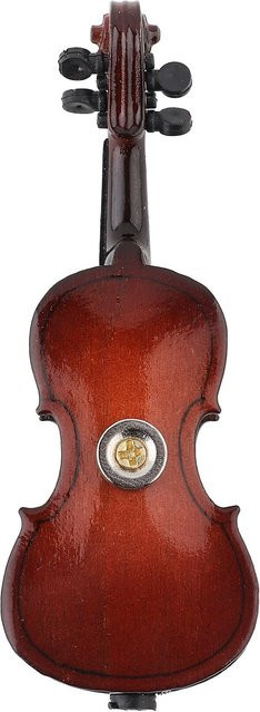 Igeteck Dekorativer Kühlschrank Aufkleber in Violoncello-Form aus Lindenholz, Braun, 3D-Ornament - Bild 1