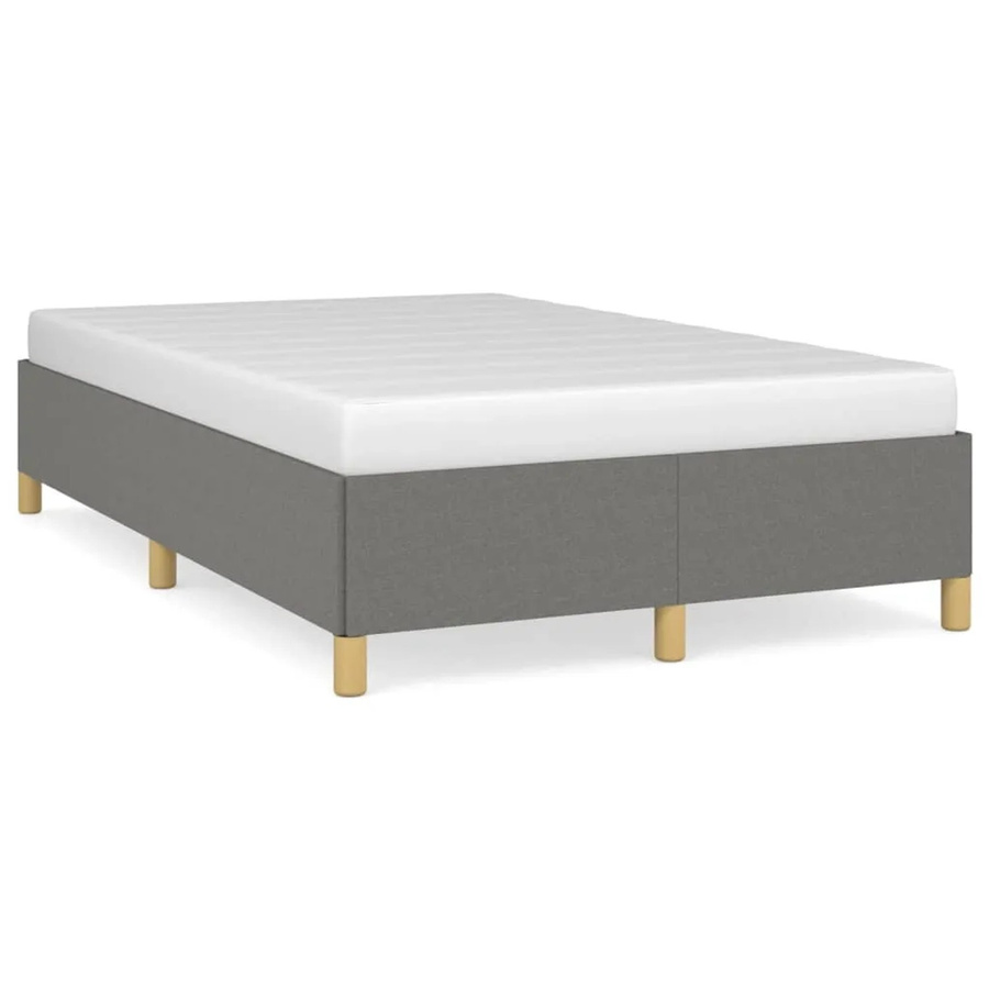vidaXL Bettgestell aus Stoff in Grau mit Polsterrahmen B/T/H: 120 x 200 x 35 cm - Bild 2
